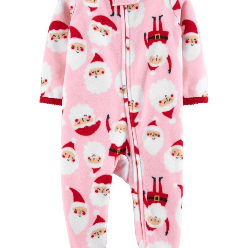 Santa Zip-Up Fleece Sleep & Play | Carter's
