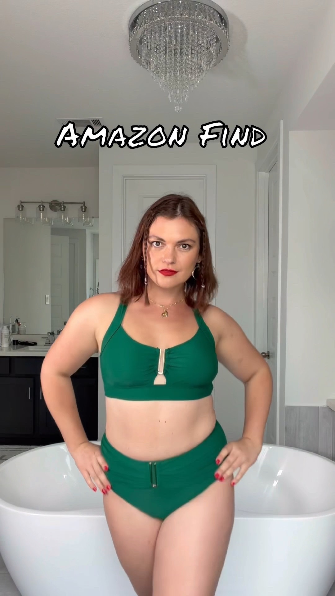 Wearing this bikini and honestly… I didn’t expect to love it this much. The high-waisted fit gives that perfect tummy control without feeling tight, and it still feels super comfortable to move in. The U-wire detail + cutouts make it look way more elevated than a typical swimsuit, like effortless but still put together. It’s one of those pieces that instantly makes you feel more confident the second you put it on.
Definitely saving this as my go-to summer bikini.
#ltkstyle #liketoknowit #swimwearstyle #bikiniseason #highwaistedbikini #tummycontrolswimsuit #amazonfinds #amazonfashion #affordablestyle #beachoutfit #summerstyle #vacationoutfits #pooldayvibes #bodyconfidentstyle

#LTKsummer #LTKsale #LTKmidsize