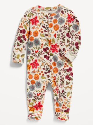 Unisex Printed 2-Way-Zip Sleep & Play Footed One-Piece for Baby | Old Navy (US)