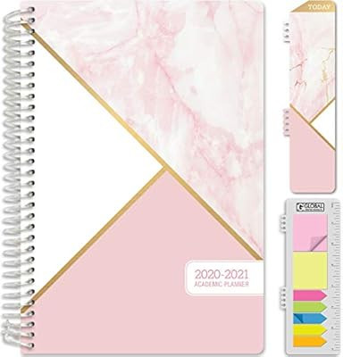 HARDCOVER Academic Year 2020-2021 Planner: (June 2020 Through July 2021) 5.5"x8" Daily Weekly Mon... | Amazon (US)