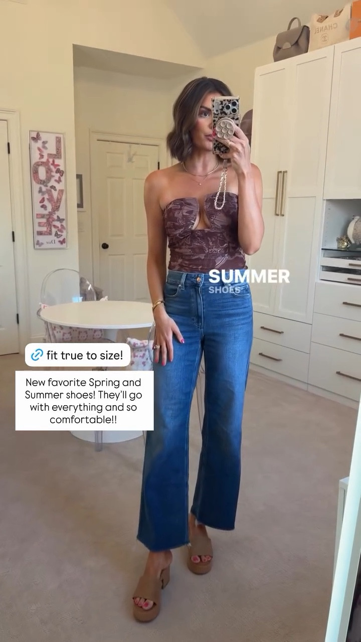 New favorite Spring and Summer shoes! They’ll go with everything and so comfortable!! ☀️

@stevemadden-us 

Wearing size small in clothes! 

#LTKSeasonal