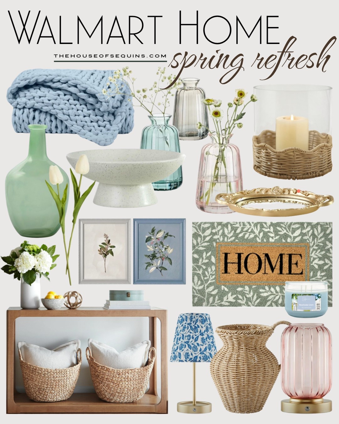 Shop Walmart Home Refresh Finds! Spring decor, hostess gifts, Easter tablescape, door mat, entryway storage and more! 

#ltkhome #ltkfindsunder100 #ltkfindsunder50