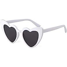 Heart Sunglasses Clout Goggle Retro Vintage Cat Eye Mod Style for Women Kurt Cobain Glasses | Amazon (CA)