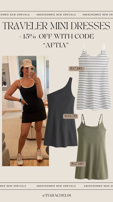These traveler mini dresses are the BEST in the summer for travel, golf/tennis/pickleball, running errands etc 

Last chance to save 20% + an additional 15% off with my code “AFTIA” 

#LTKSeasonal #LTKFitness #LTKSaleAlert