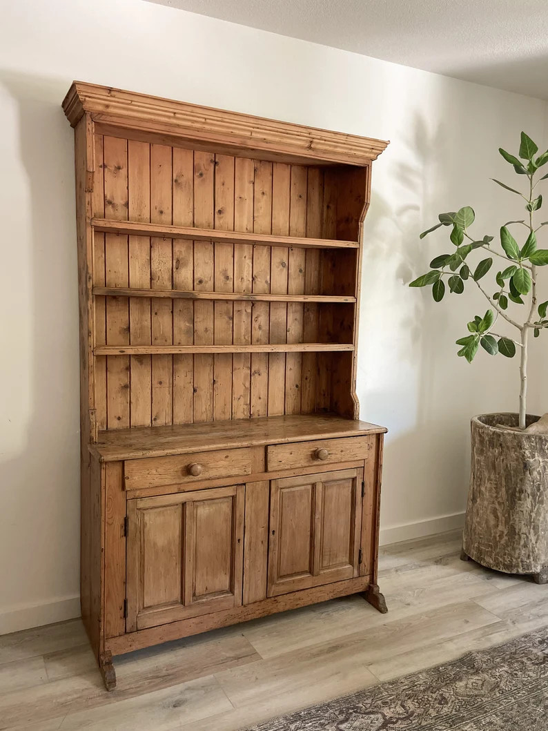 Antique irish pine hutch | Etsy (US)