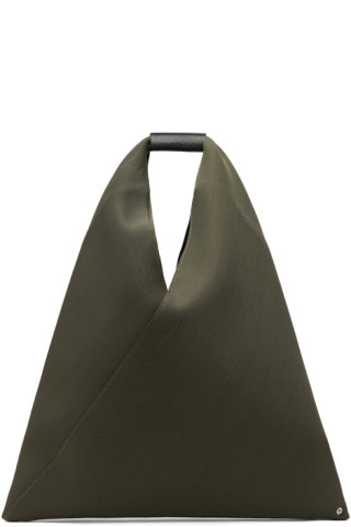 Khaki Classic Triangle Tote | SSENSE