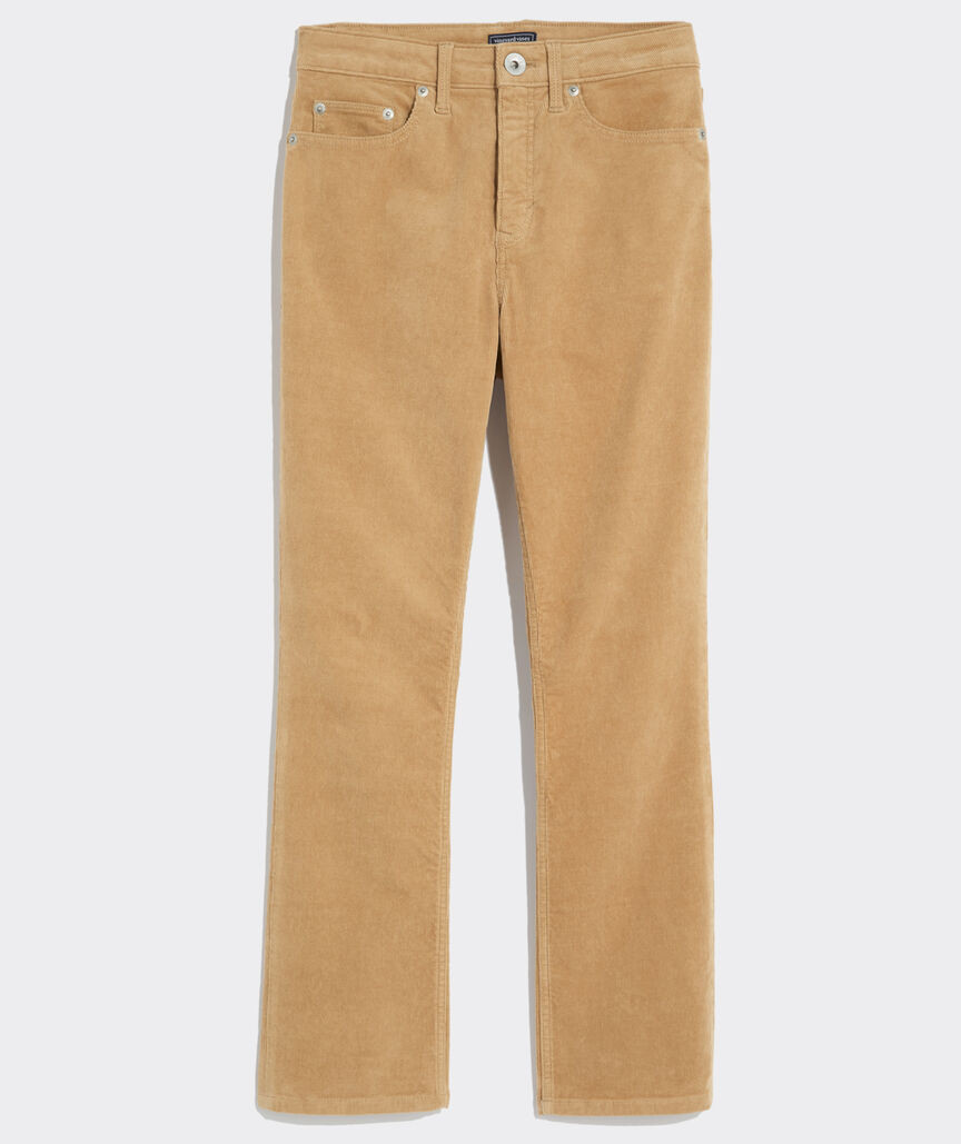 Kick Flare Mid-Rise Corduroy Pants | vineyard vines