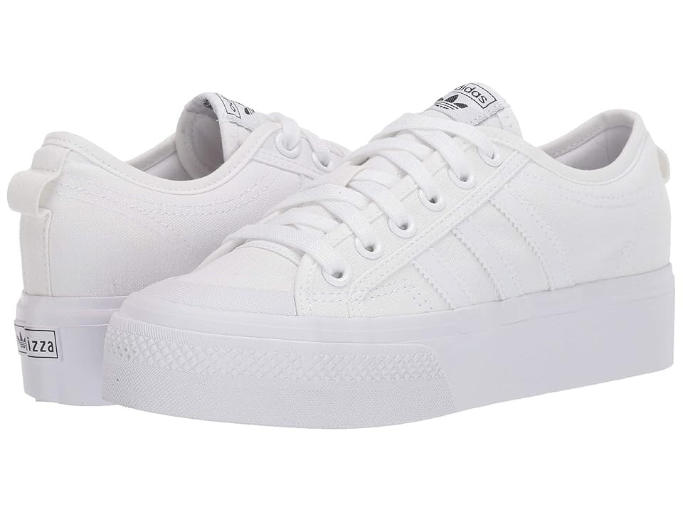 adidas Originals Nizza Platform (Footwear White/Footwear White/Footwear White) Women's Shoes | Zappos