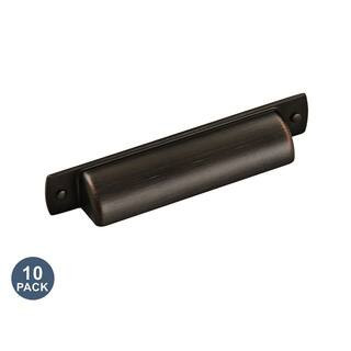 10-Pack Rochdale 3-3/4 in.  96mm  Classic Oil Rubbed Bronze Cabinet Cup Pulls | The Home Depot
