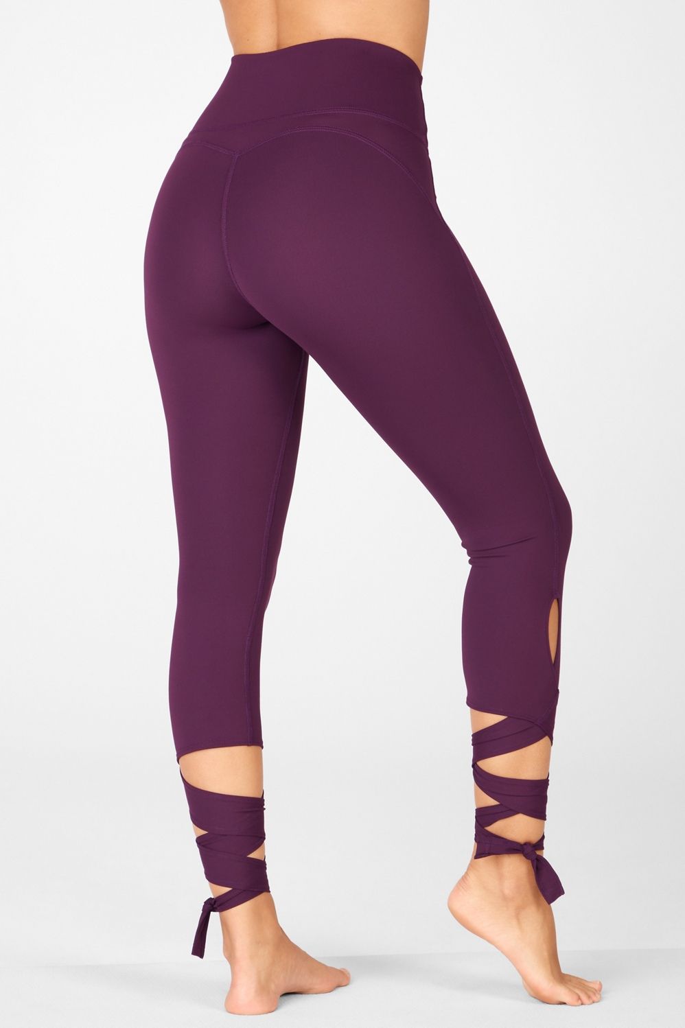 High-Waisted PureLuxe Tie-Up 7/8 | Fabletics