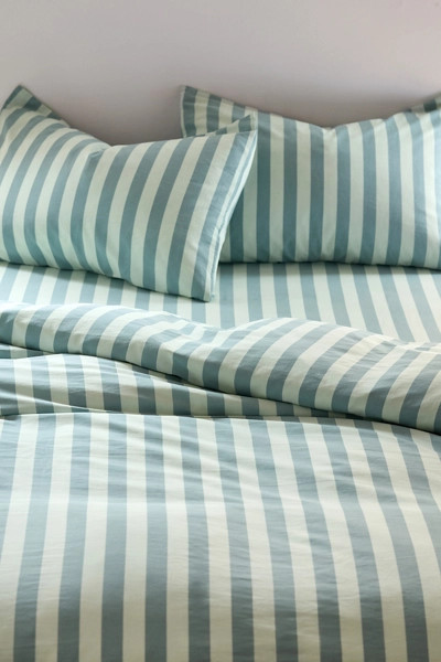 Striped Patterned Cotton Duvet Cover Set | Urban Outfitters (US and RoW)