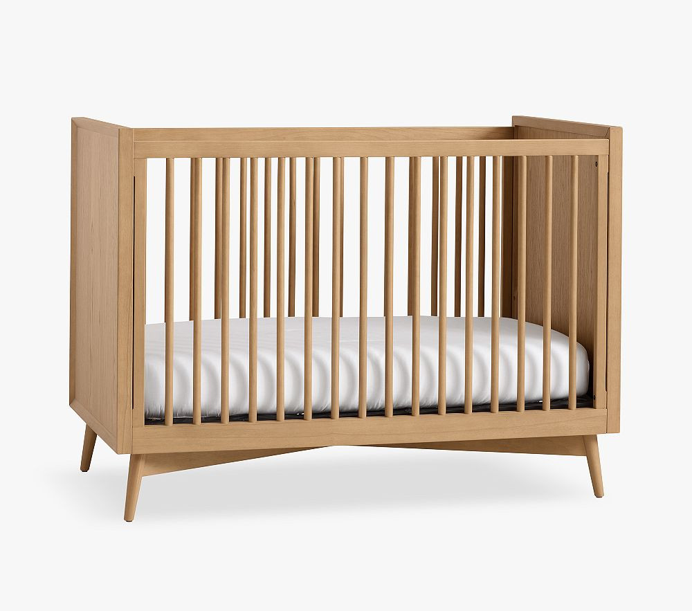 west elm x pbk Mid-Century Convertible Crib | Pottery Barn Kids