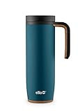 Ello Magnet Vacuum Insulated Stainless Steel Travel Mug with Leak-Proof Sealing Slider Lid, 18 oz, P | Amazon (US)