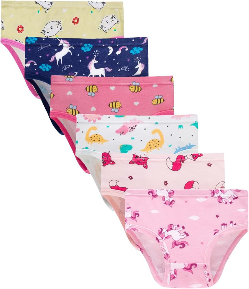 Boboking Soft Cotton Underwear Toddler Girls'Briefs Soft Undies | Amazon (US)