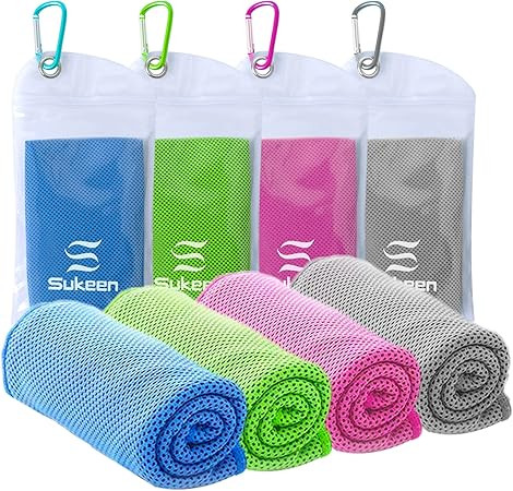 [4 Pack] Cooling Towel (40"x12"), Ice Towel, Soft Breathable Chilly Towel , Microfiber Towel for ... | Amazon (US)