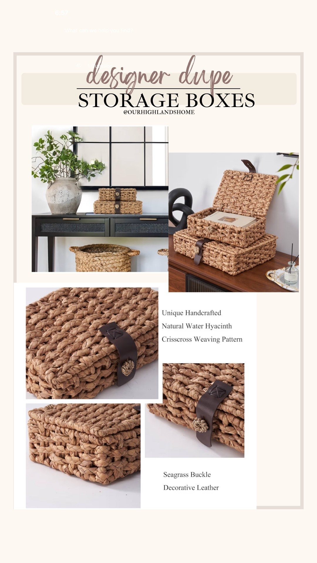 these are beautiful and so many uses! always great to incorporate these into your decor for height but also to use to hide things

#LTKHome #LTKSaleAlert