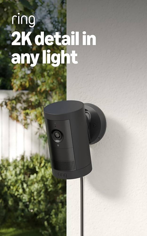 Ring Outdoor Cam Plus, Plug-In (newest model), Home or business security, Wide-Angle 2K Video wit... | Amazon (US)