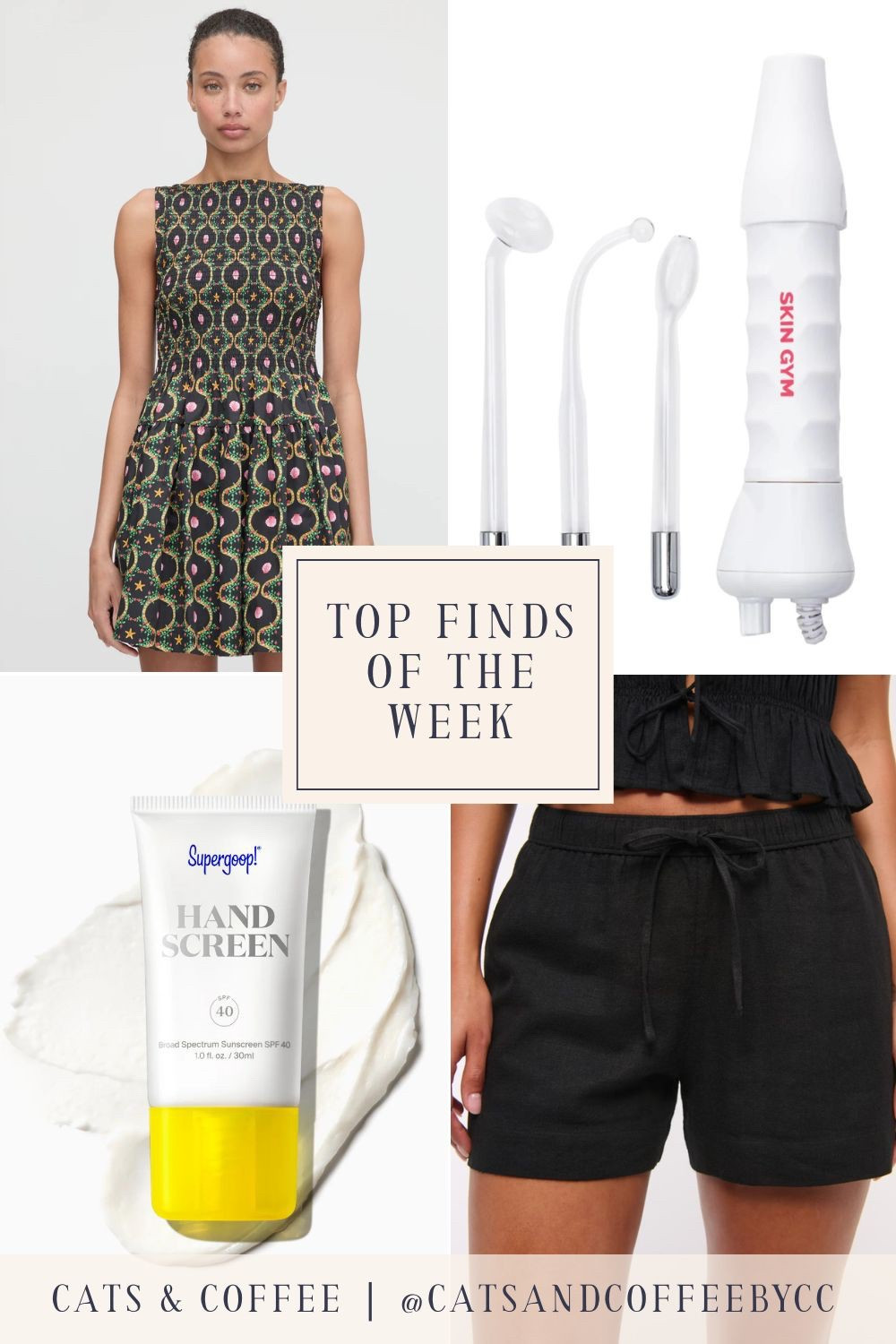 Friday Favorites 🎉💚 Four Top Finds of the Week: a special hand sunscreen that actually smells nice, comfy linen shorts on sale at Abercrombie, a new Hill House Nap Dress I'm coveting, and the Skin Gym's high frequency wand I'm loving lately!

#LTKBeauty #LTKSaleAlert #LTKSeasonal