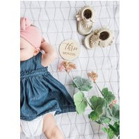 Monthly Milestone Marker, Wooden Baby Sign By The Month For Photos | Etsy (US)