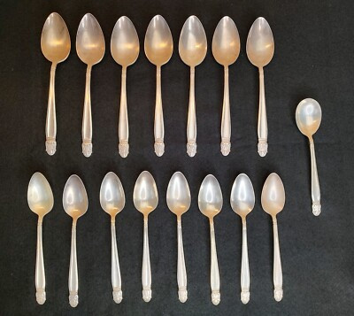 Vintage Holmes & Edwards Danish Princess Inlaid IS Flatware 16pc Spoons  | eBay | eBay US