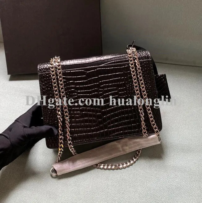 Leather Shoulder Handbag Woman Bag Women Purse Original box cross body messenger chain lady bags ... | DHGate