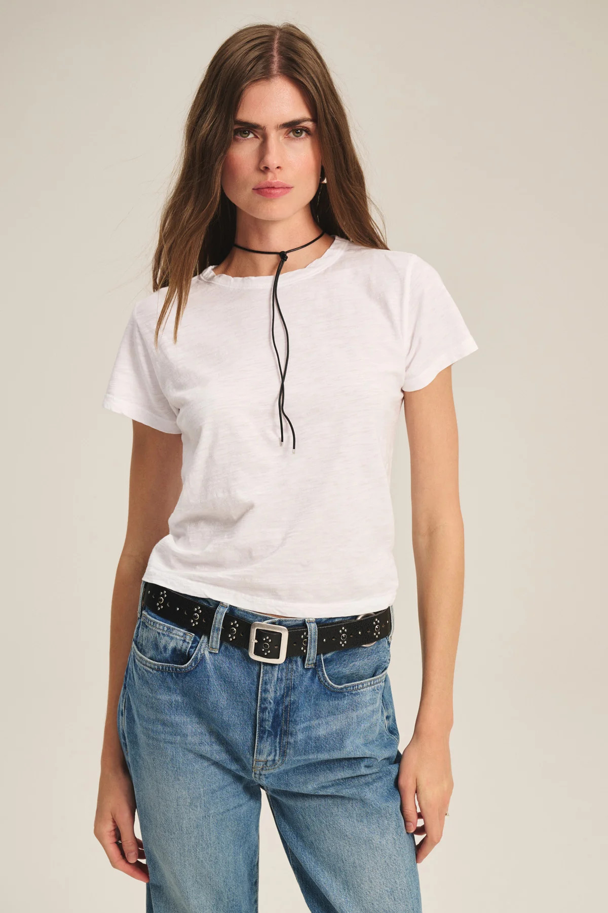 MARIKA ORIGINALS COTTON SLUB SHORT SLEEVE CREW NECK TEE | Velvet by Graham & Spencer