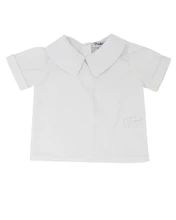 Boys Peter Pan Collar Short Sleeve Shirt | Smockingbird Kids