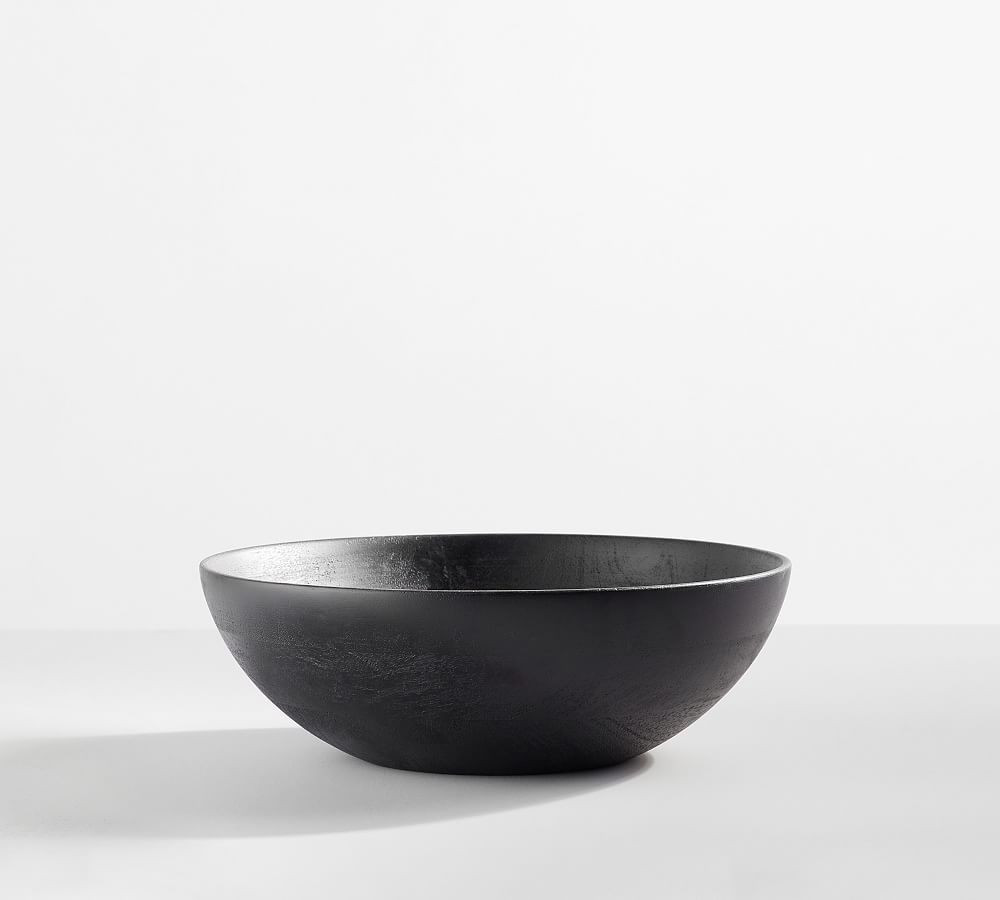 Chateau Wood Handcrafted Salad Bowls | Pottery Barn (US)