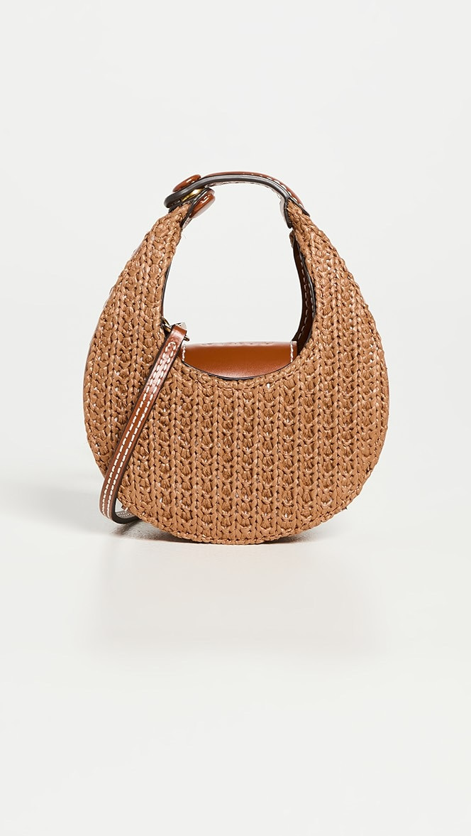 Raffia Micro Moon Bag | Shopbop