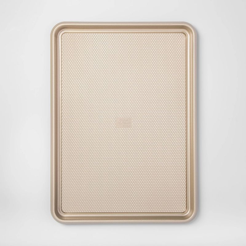 21"x15" Mega Cookie Sheet Gold Warp Resistant Textured Steel - Made By Design™ | Target