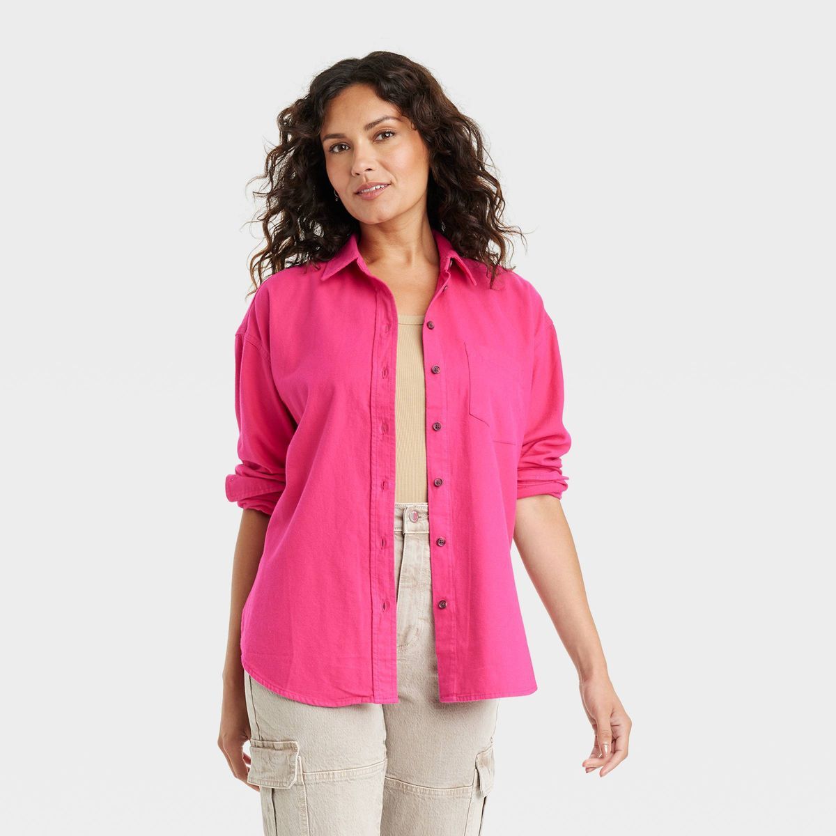 Women's Long Sleeve Flannel Button-Down Shirt - Universal Thread™ | Target
