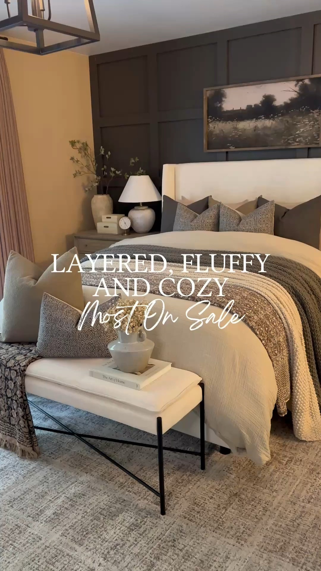 Bed Making Tutorial Most ON SALE

Follow @farmtotablecreations on Instagram for daily home finds, cozy styling, and must-have deals.

My most requested bed tutorial—layered, fluffed, and cozy from top to bottom 🛏️✨
Everything’s linked & lots on sale right now, so it’s the perfect time to refresh your bedroom essentials!

FOR REFERENCE:
Artwork is from @currentlychic (Size 20x40, Briarsmoke stain). Use code FARMTOTABLE for 15% off.
Wall colors are Urbane Bronze & Beach House, both by Sherwin-Williams.

Bedroom Design | Bedroomstyling | Boujee On A Budget | Decor Tips | Home Decorating Ideas | Home Interiors Design | Home Styling Tips | Interior Decorating | Mixer Of Styles | Modern Organic | Modern Organic Home | Moody Decor | Moody Interiors | Moody Tones | Transitional Decor | Transitional Home | Affordable Decor | Amazon Must Haves | Bed Making Tutorial | Bedroom Finds | Bedroom Furniture | Bedroom Makeover | Bedroom Rug | Bedroom Style | Decor Ideas | Home Decorating | Home Inspiration | Master Bedroom | Moody Bedroom | Moody Bedroom Decor | Spring Bedroom | Spring Decor

#LTKHome #LTKSaleAlert #LTKmorningroutine