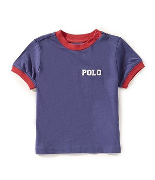 Ralph LaurenBaby Boys Short-Sleeve Logo Jersey Ringer T-Shirt | Dillard's