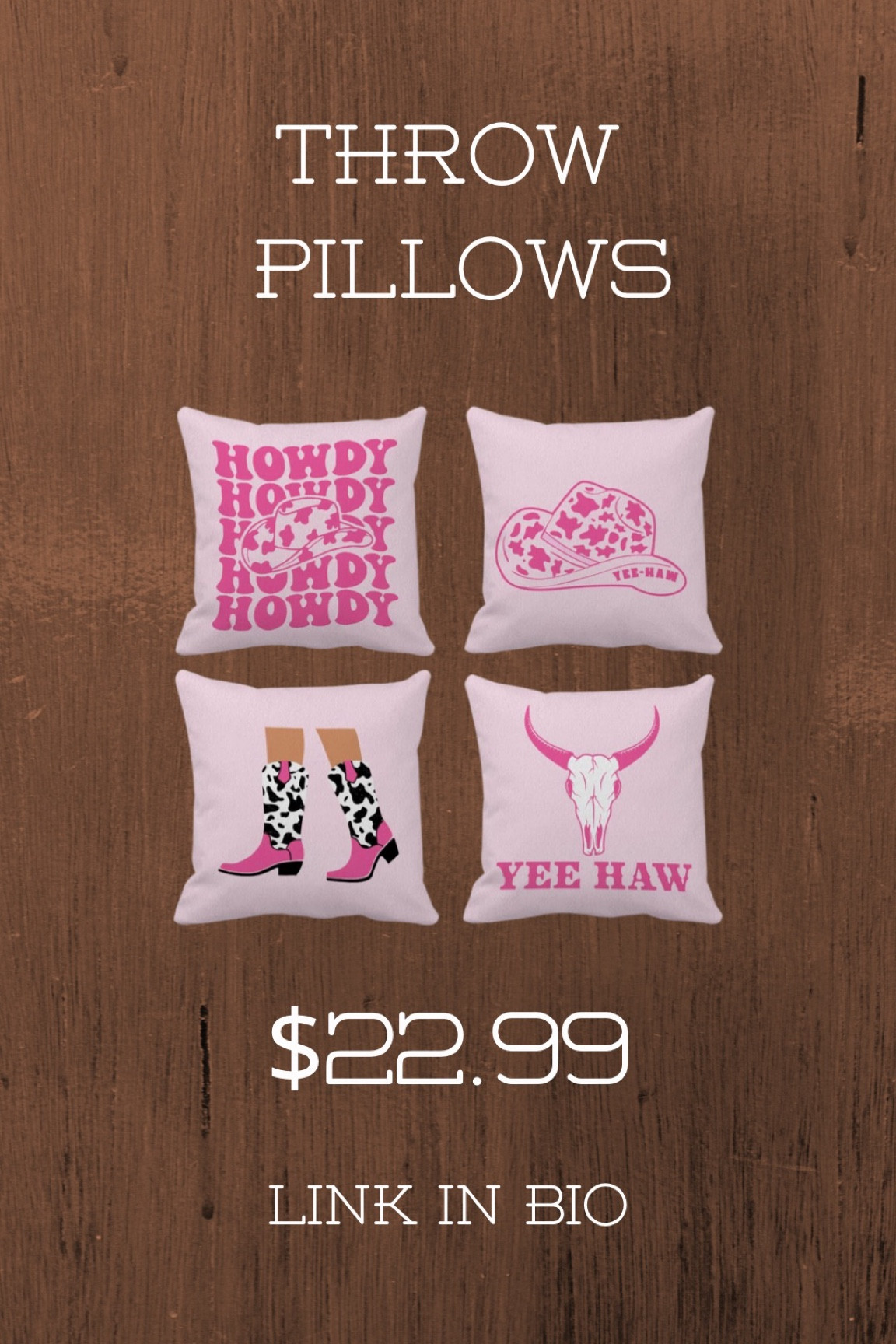 Western Barbie throw pillows 

#LTKSeasonal #LTKFind #LTKhome