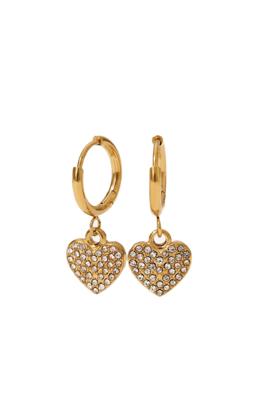 Sparkly Sweet Heart Huggies | Pierced by Ash Design