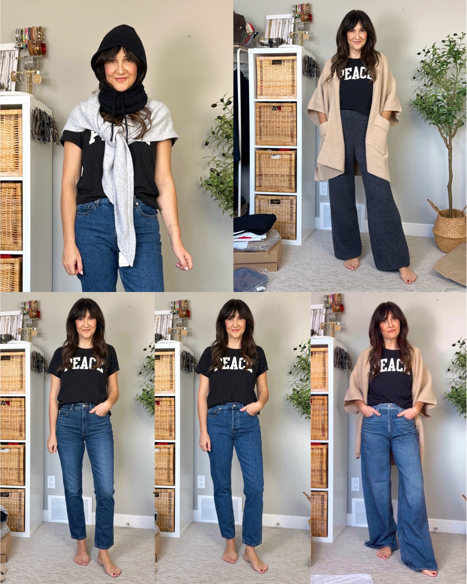 December packages try on & Christmas gifts: part 1!
I’m 5’ 7” size 4 ish wearing my usual size 27 in the jeans, 27 in the sweatpants jeans, S in the Aerie lounge pants and M in the cardigan 
Both Aerie items are currently on sale!

#LTKSaleAlert #LTKStyleTip #LTKFindsUnder100