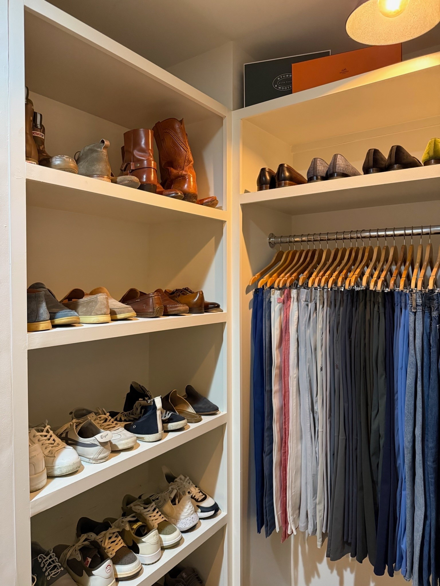 This isn't about color-coding every hanger.

It's about creating a closet that works for real life.

When everything has a place, getting dressed takes less time, maintaining the closet feels easier, and the entire space functions better.

Looking for a Father's Day gift that's practical and thoughtful?

👉 DM us to book Dad’s organizing session.

#LTKMens