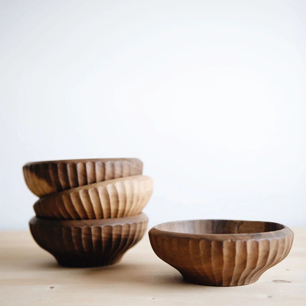 Suar Wood Bowl | Roan Iris