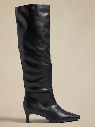 Vegan Tall Slouch Boot | Banana Republic Factory