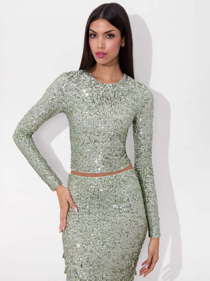 DELAINA EMBELLISHED TOP | Alice + Olivia