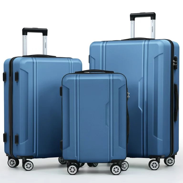 Sunbee 3 Piece Luggage Sets Hard Shell Suitcase Set with TSA Lock Durable Spinner Wheels - Walmar... | Walmart (US)