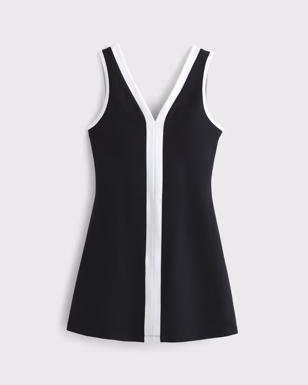 YPB sculptLUX V-Neck Mini Dress | Abercrombie & Fitch (US)