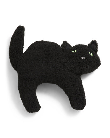 22x22 Shaped 3d Scared Cat Pillow | TJ Maxx