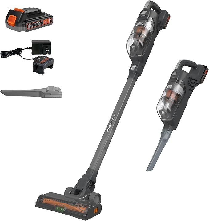 BLACK+DECKER POWERSERIES 20V MAX Cordless Stick Vacuum Cleaner, Household Vacuum Cleaners for Har... | Amazon (US)