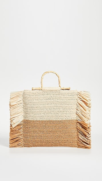 Natural Camel Straw Tote | Shopbop