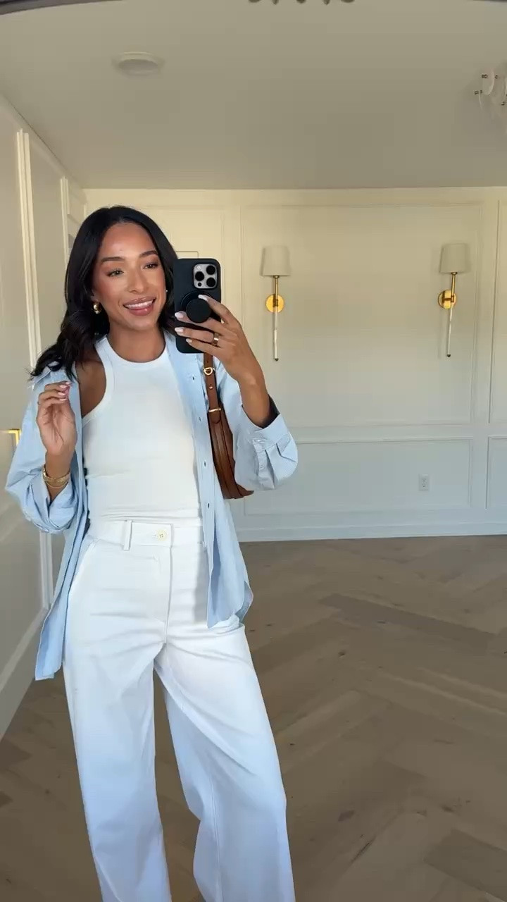 The perfect white pants for spring and summer! Not see through, so comfortable and flattering. Use code NENAXSPANX to save 15% off your first purchase 🤍 Wearing size XS tall in wide leg pants, XS tank and S button up 


spring fashion, spring outfit, summer fashion, summer outfit, spanx pants, white trousers, white pants, workwear, work outfit, work pants, office outfit, mom outfit, postpartum outfit

#LTKSaleAlert #LTKWorkwear #LTKSeasonal