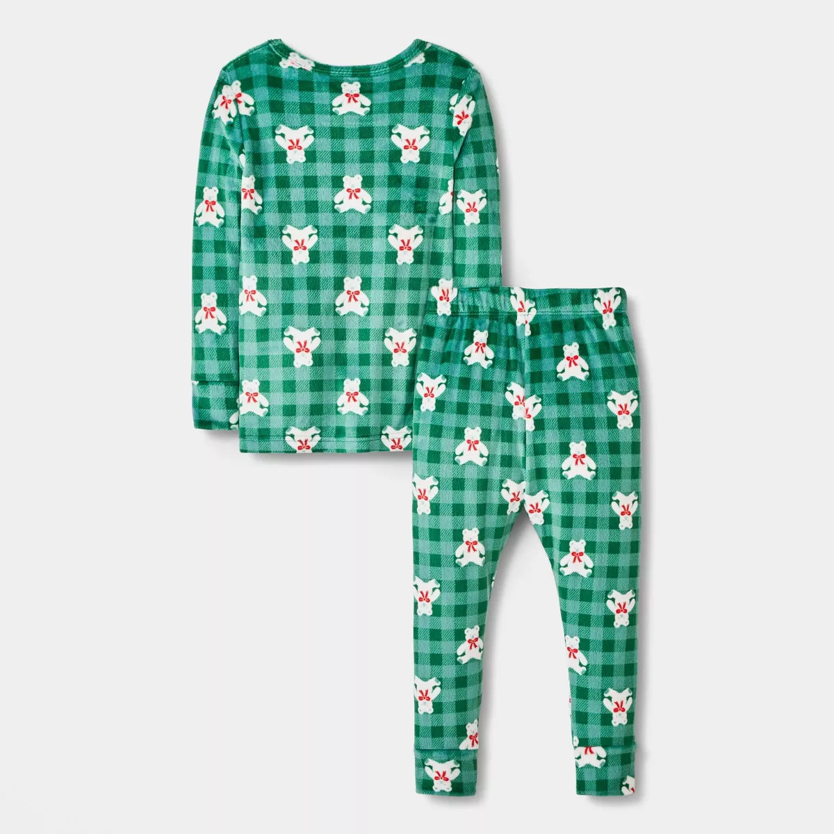 Toddler 2pc Snow Bears Snuggly Soft Pajama Set - Cat & Jack™ Green 3T | Target