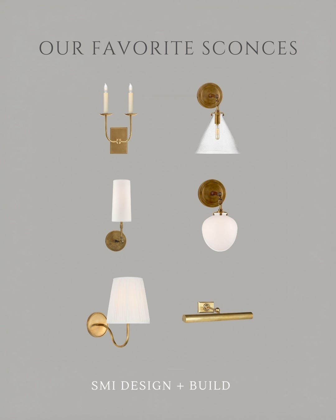 These are a few of our go-to sconces that instantly elevate a space with warmth and timeless style. We reach for lighting from Visual Comfort again and again because the finishes, scale, and craftsmanship are simply unmatched.

Save this for your next bathroom, hallway, or bedside refresh.

#LTKHome #VisualComfort #LightingDesign #BrassLighting #InteriorDesignerFavorites #ShelbyMaeInteriors