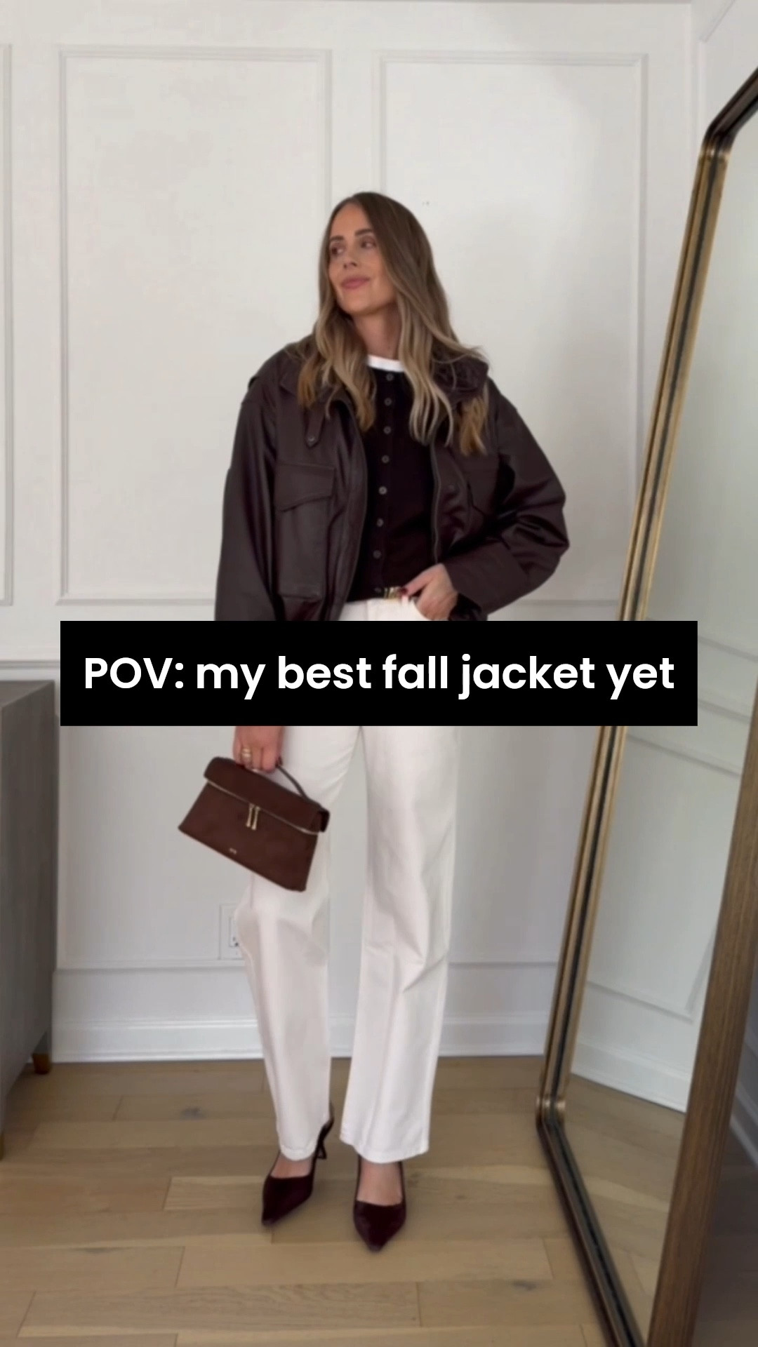 Fashion Jackson, I wear a size medium in the jacket. I’m 5’10 
Sweaters both size small
Black top size small
Bottoms true to size 

#LTKOver40 #LTKCyberWeek #LTKSaleAlert