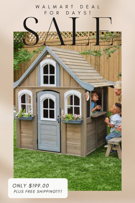 Walmart deals for days sale is on! I just snagged this kidKraft outdoor playhouse for $200 plus free shipping  

#LTKkids #LTKsalealert #LTKHoliday